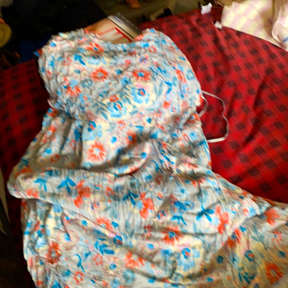 Lauren Conrad floral Maxi Dress size XL